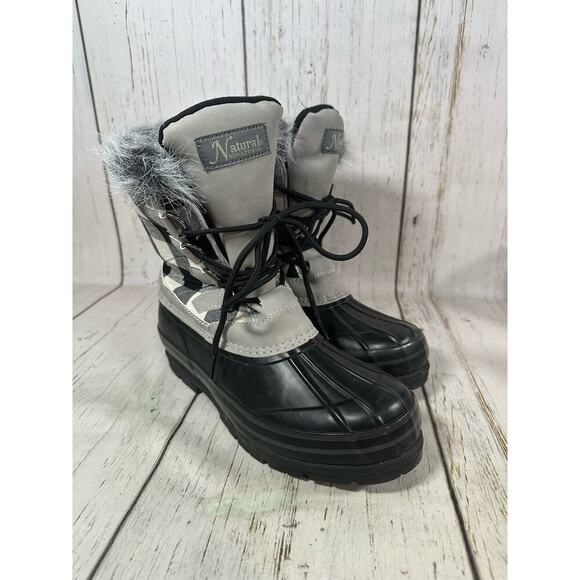 Natural Reflections Lumber Jill Insulated Pac Boots Women's Size 7.5 Flannel - Picture 2 of 5